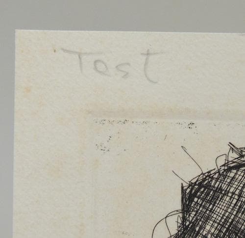 ◆ 小磯良平 ◆オリジナル銅版画シート ＜女性像＞ 21/100　test版