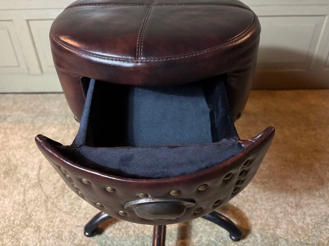 ヴィンテージ ガス圧昇降式 キャスター付き スツール Craftsman