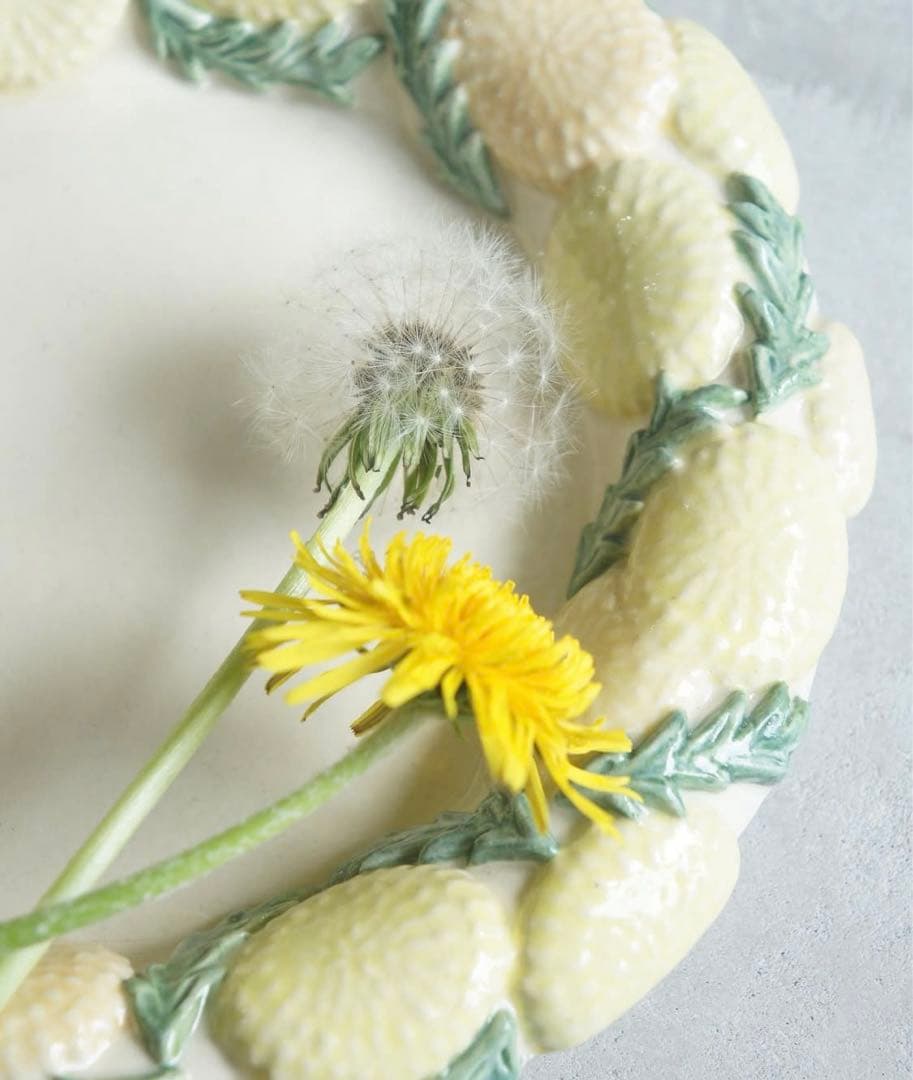 石黒美佐緒　たんぽぽ　皿