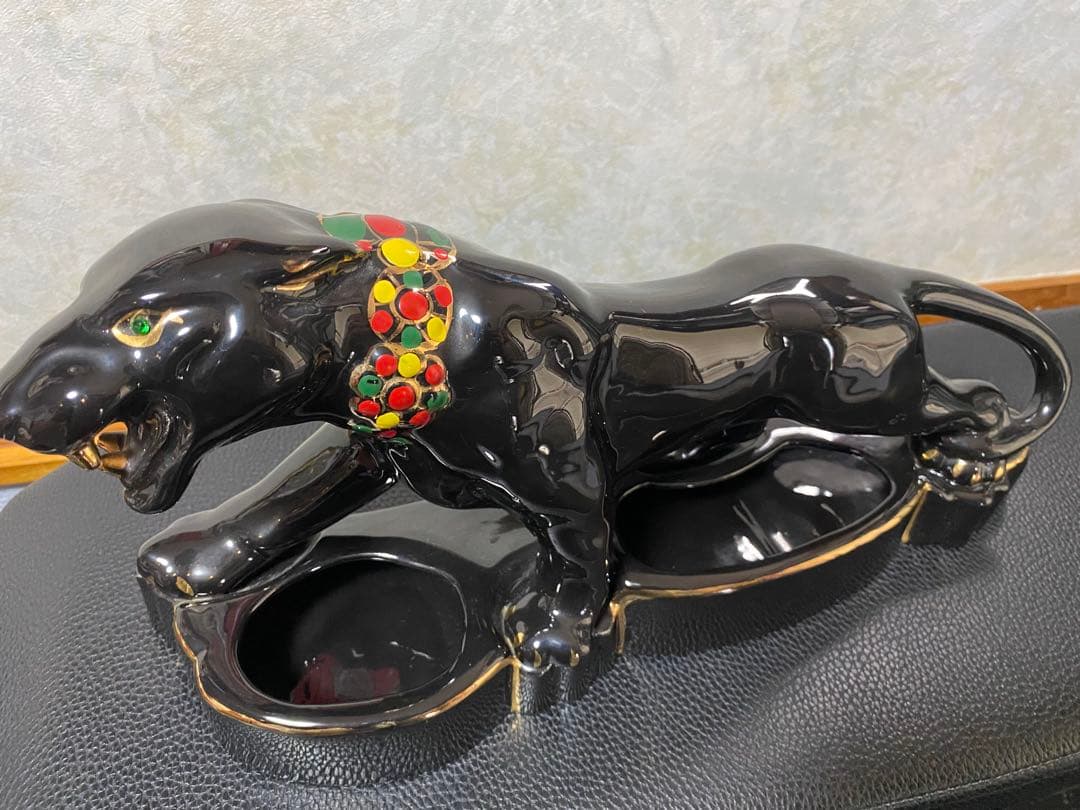 【50s〜60s ヴィンテージ】ブラックパンサー 黒豹 オブジェ