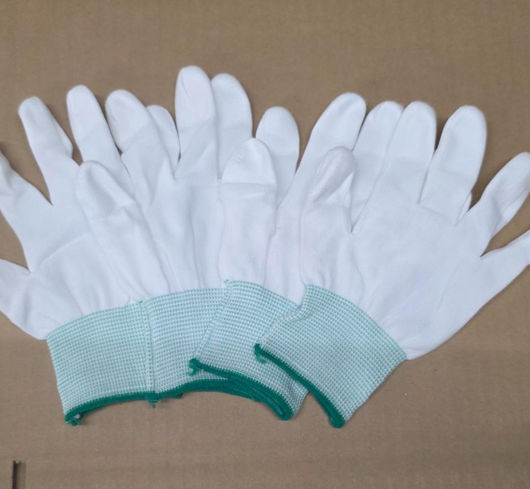 指先 PUコーティング 手袋 Mサイズ100双 静電気防止 手袋 PU加工 軍手