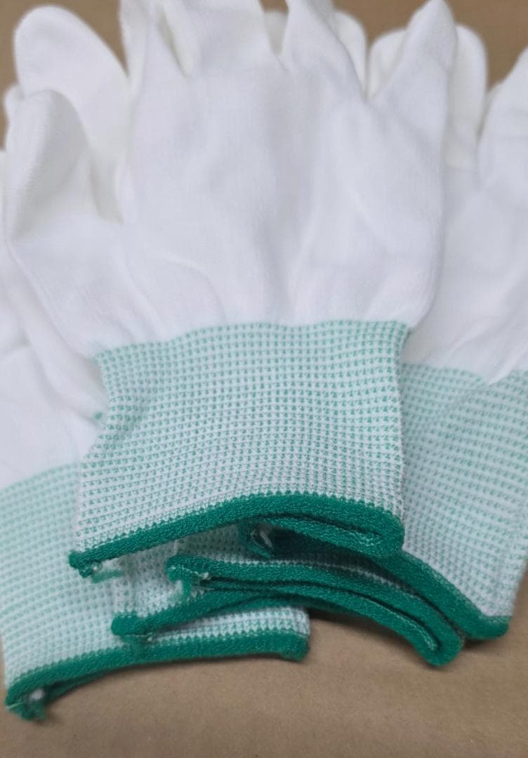 指先 PUコーティング 手袋 Mサイズ100双 静電気防止 手袋 PU加工 軍手