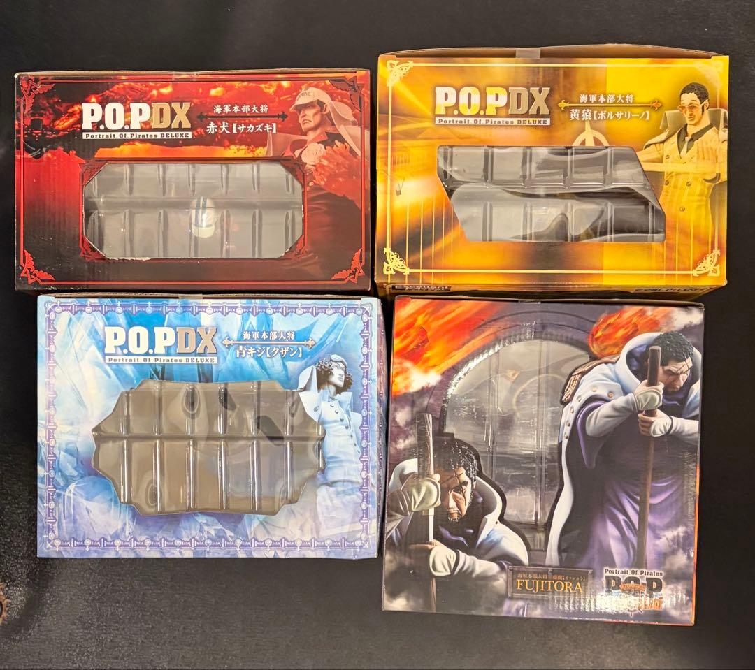 【新品・未開封品】ワンピース　POP 海軍大将4体セット