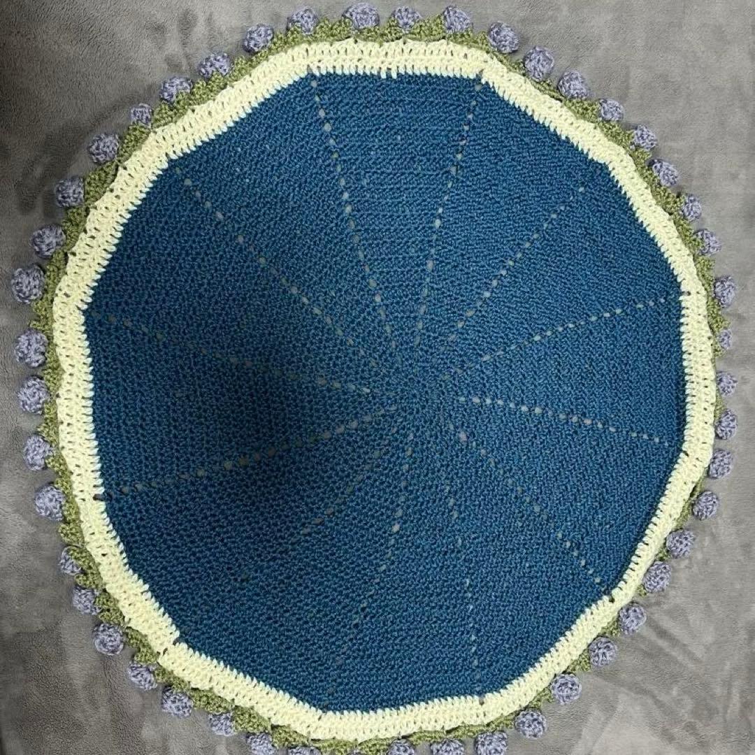 【一点もの】花束ブランケット　ブーケブランケット　ハンドメイド　直径約87cm