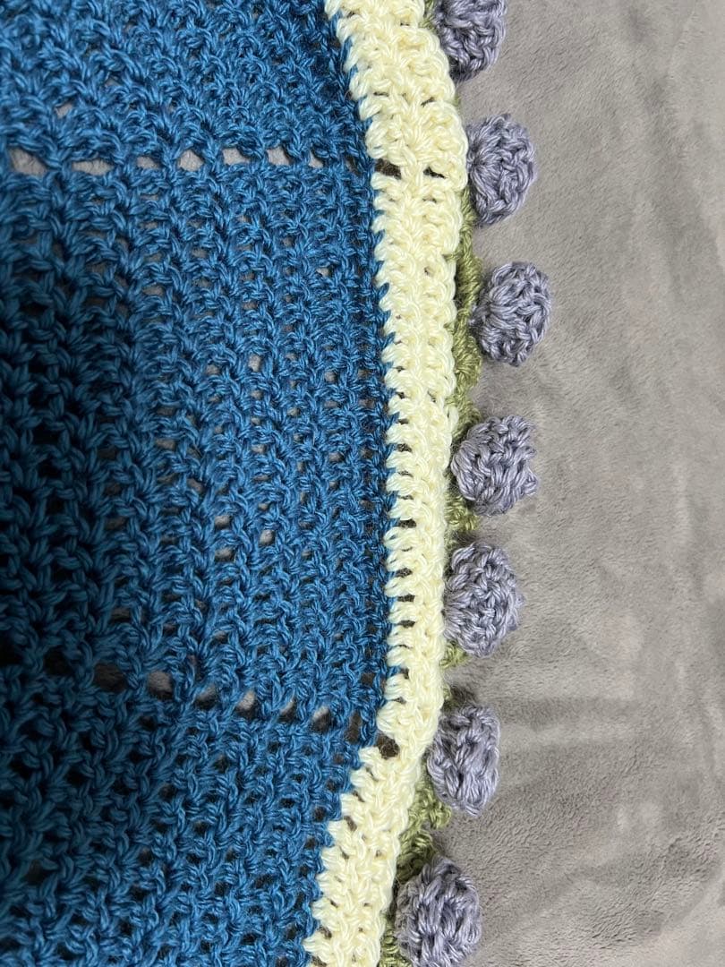 【一点もの】花束ブランケット　ブーケブランケット　ハンドメイド　直径約87cm