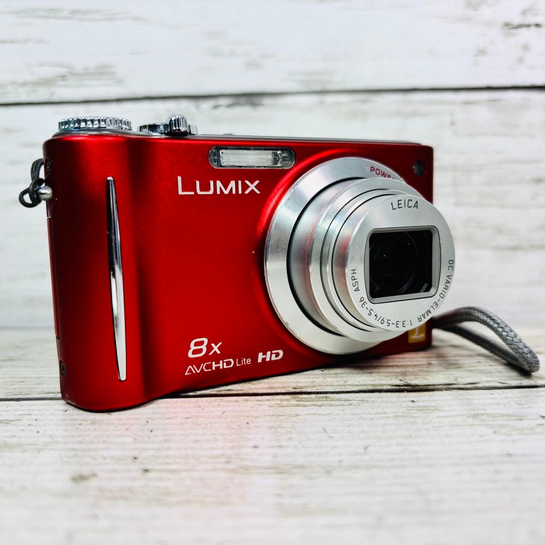 【動作良好】Panasonic デジタルカメラDMC-ZX3 レッド