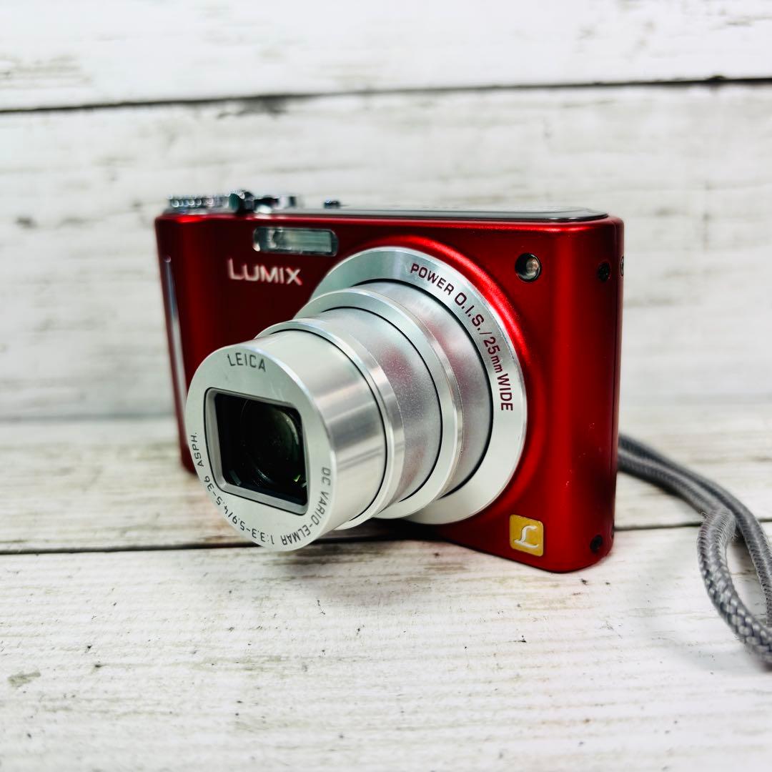 【動作良好】Panasonic デジタルカメラDMC-ZX3 レッド