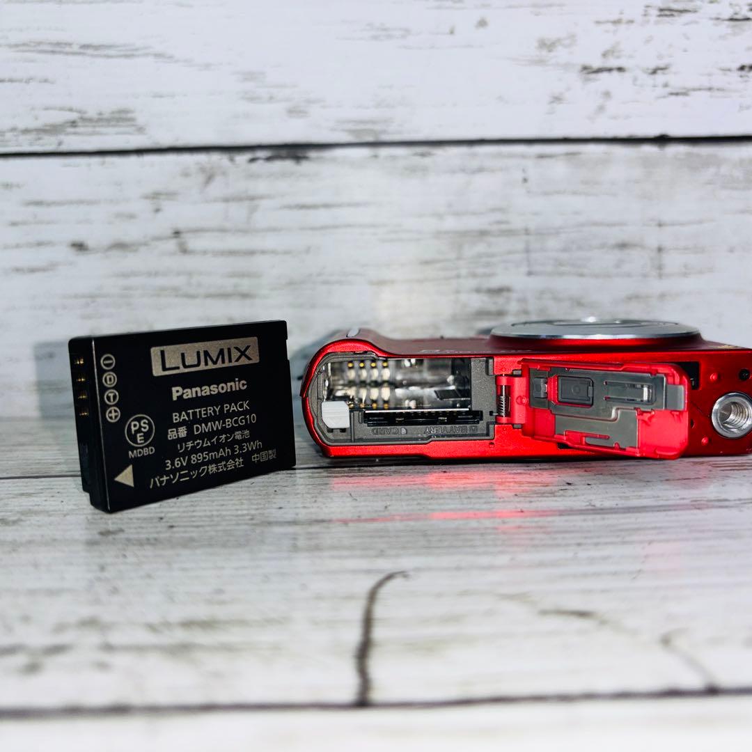 【動作良好】Panasonic デジタルカメラDMC-ZX3 レッド