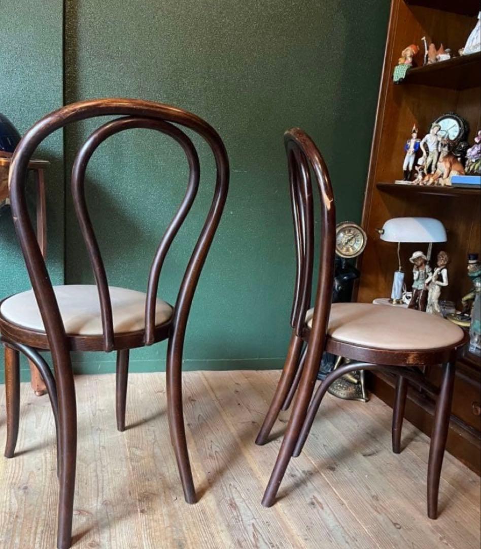 ゆずぺい＊ベントウッドチェア 曲木 椅子 セット 昭和レトロ アンティーク