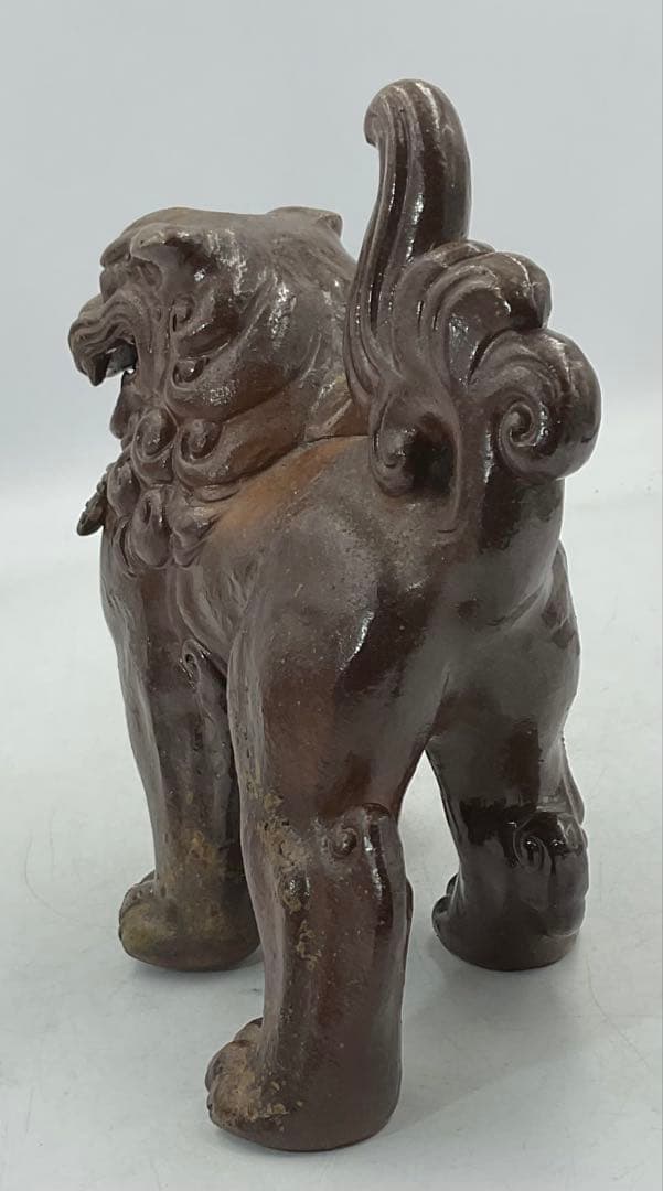 【161】◉昭和初期、細工物の達人　初代・小山一草先生　備前焼獅子◉