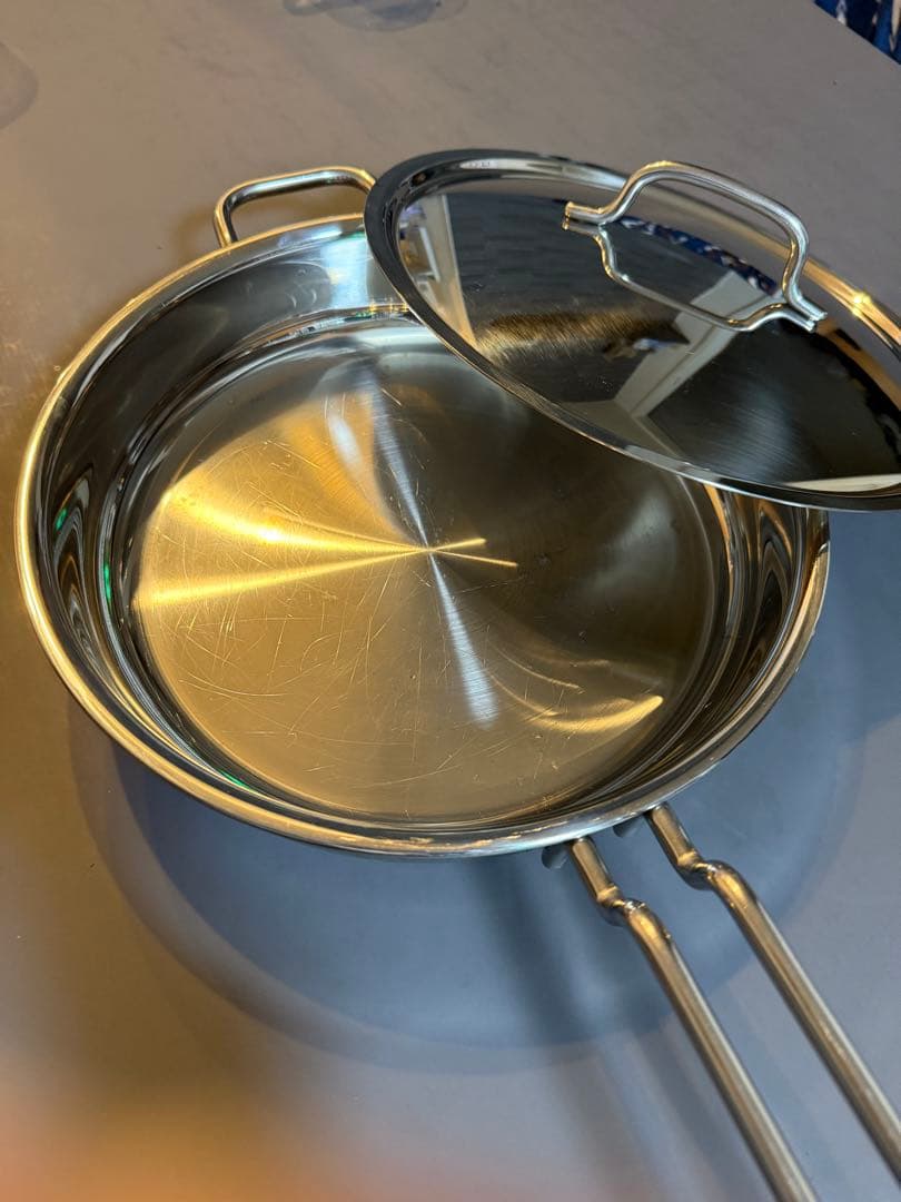 宮崎製作所 ジオ ソテーパン25cm 日本製GEO-25ST シルバー