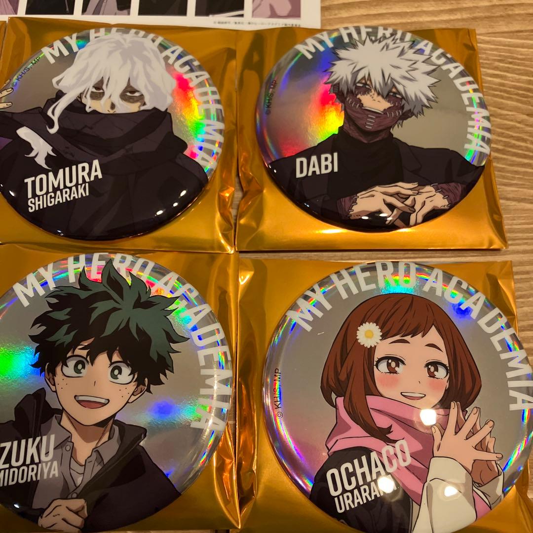 ヒロアカ　ベースヤードトーキョー　限定ビッグ缶バッジ　コンプリートセット