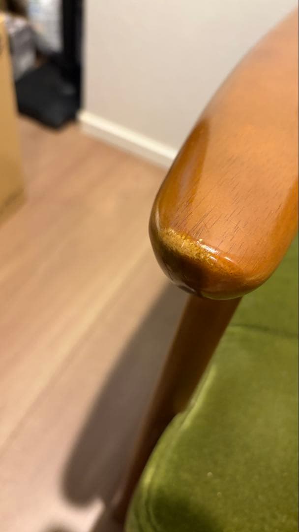 カリモク60 Kチェア　モケットグリーン