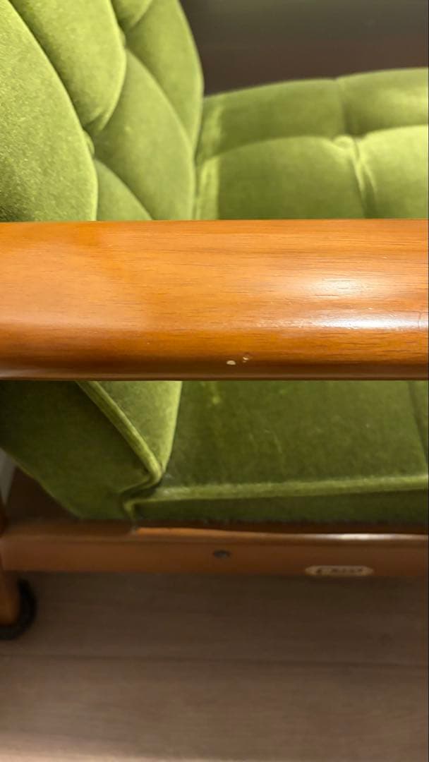 カリモク60 Kチェア　モケットグリーン