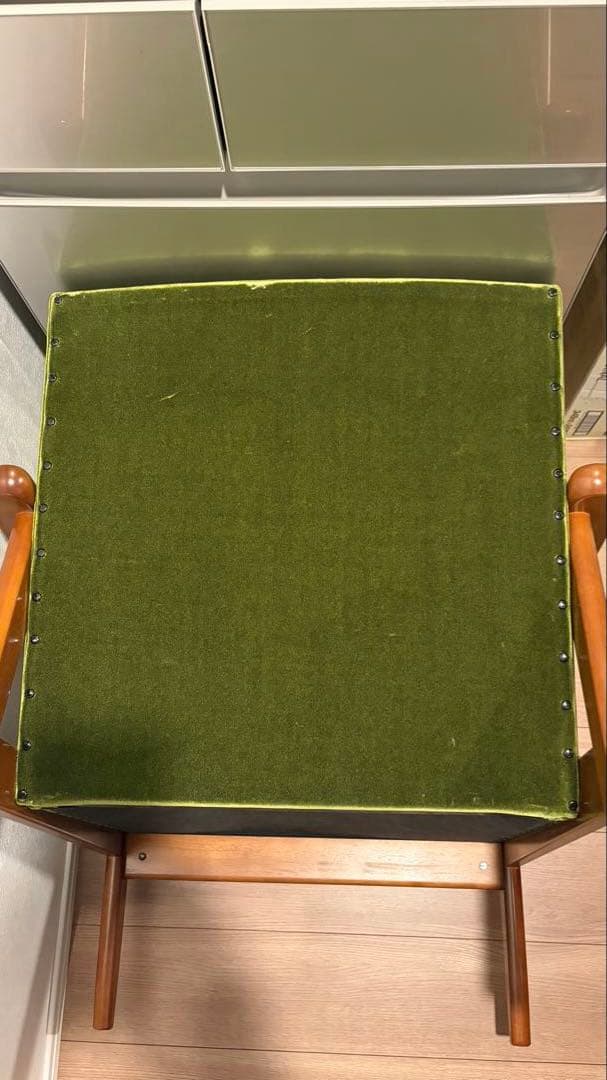 カリモク60 Kチェア　モケットグリーン