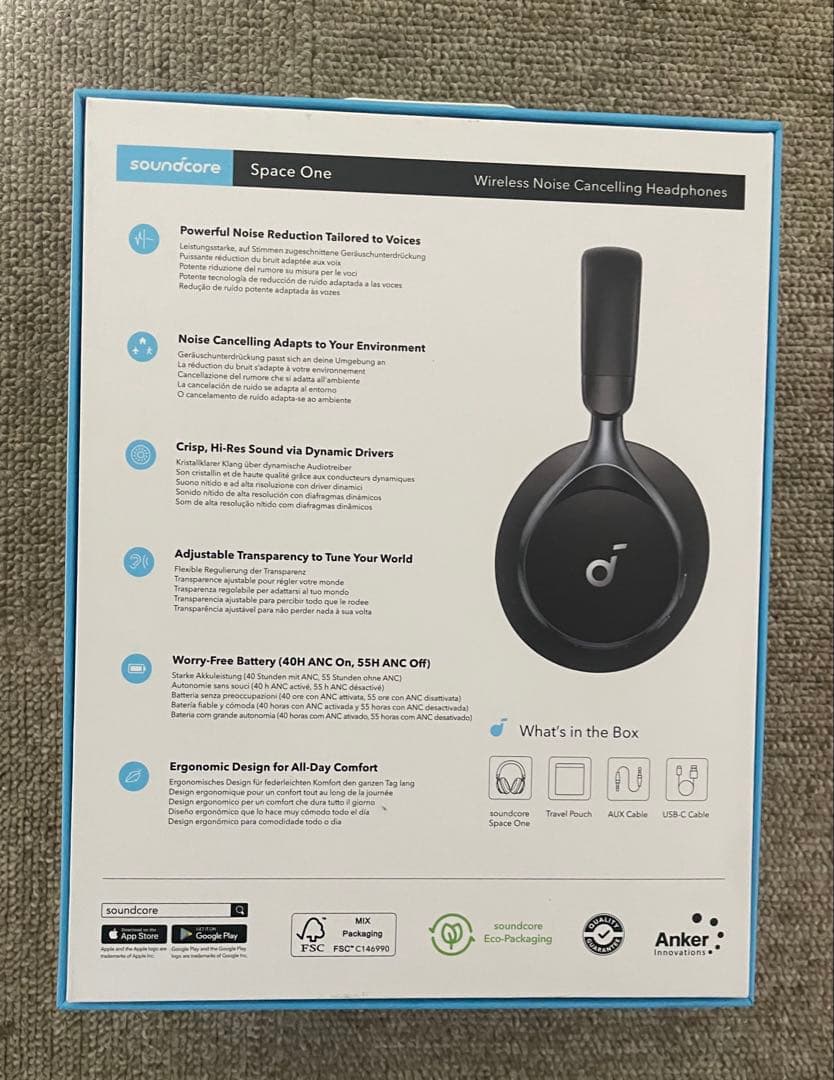 Soundcore Space One ワイヤレスヘッドホン