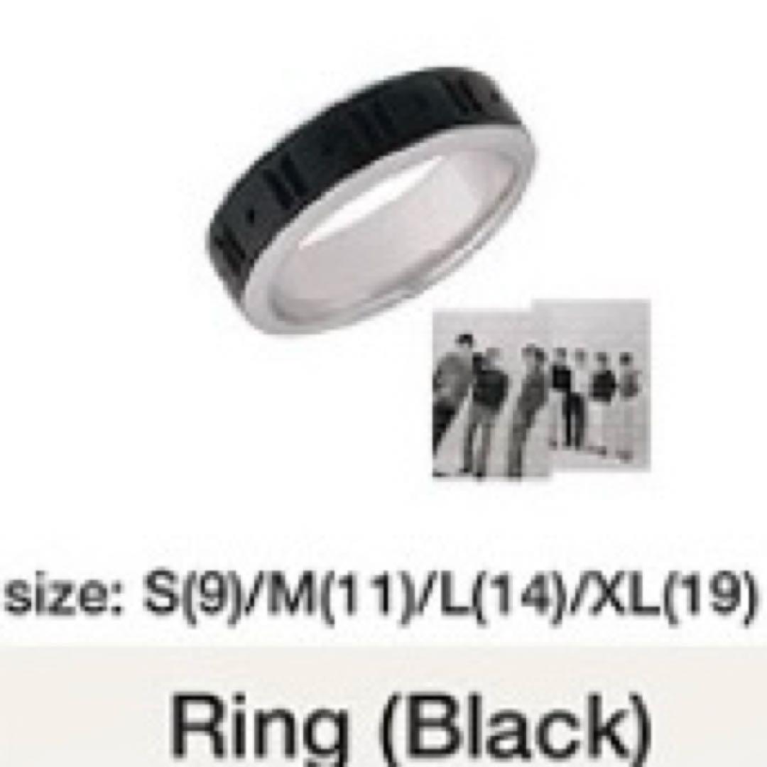 BTS MONOCHROME リング ブラック XL