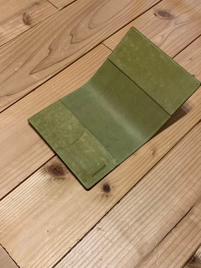 【オーダーメイド】ノートカバーＡ6サイズ　マヤショルダー　手縫い　キャンモア