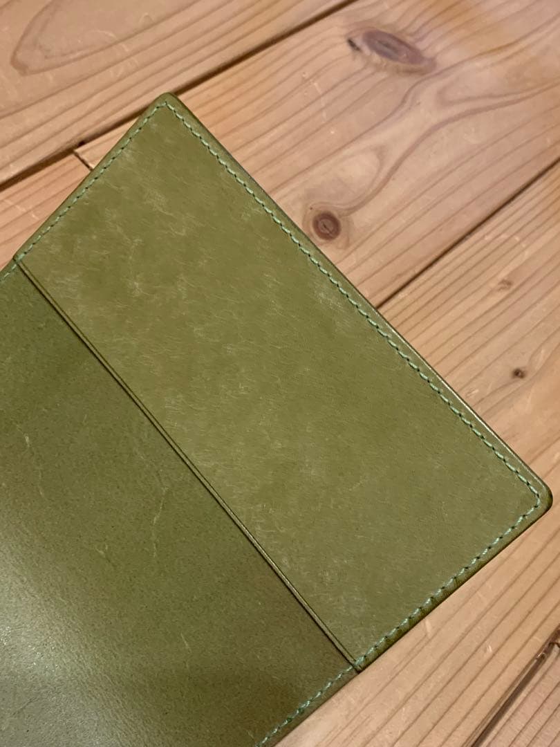 【オーダーメイド】ノートカバーＡ6サイズ　マヤショルダー　手縫い　キャンモア