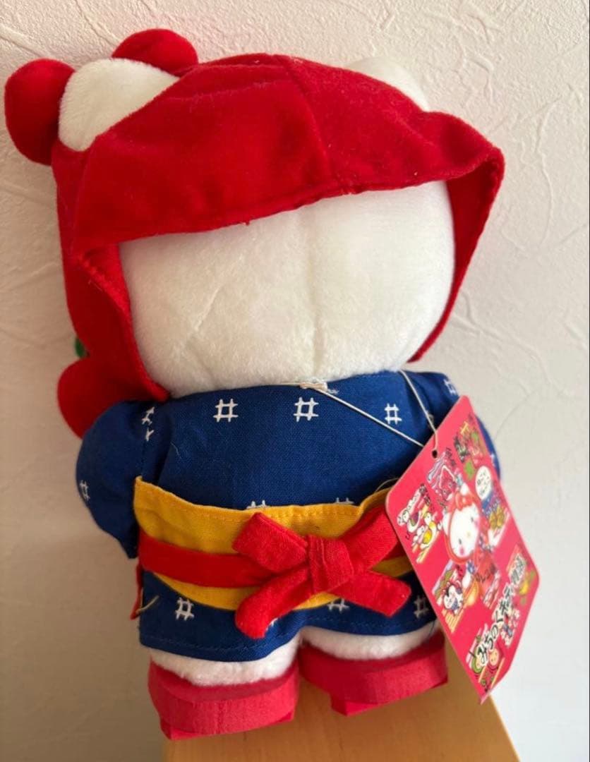 【超希少/タグ付】25年前 当時物 みちのくキティ物語 青森 りんご娘ぬいぐるみ