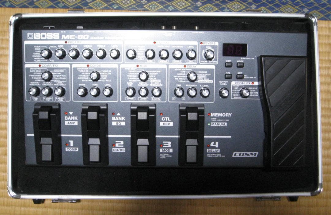 BOSS ME-80 ギターマルチエフェクター及び汎用ハードケース