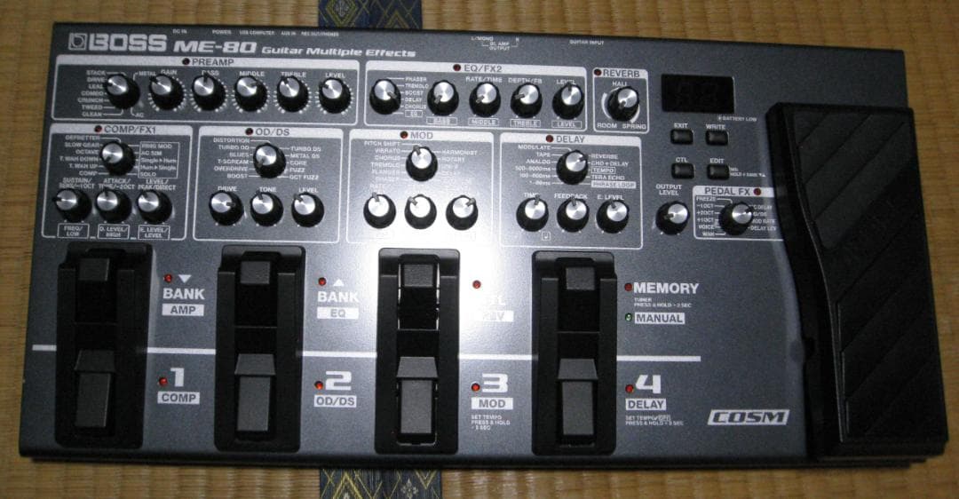 BOSS ME-80 ギターマルチエフェクター及び汎用ハードケース
