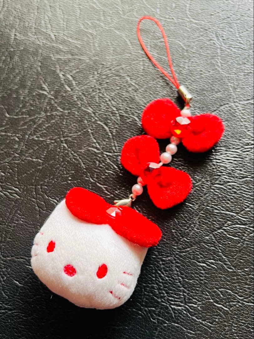 レア／Hello kittyストラップ＋キーホルダー×5点セット