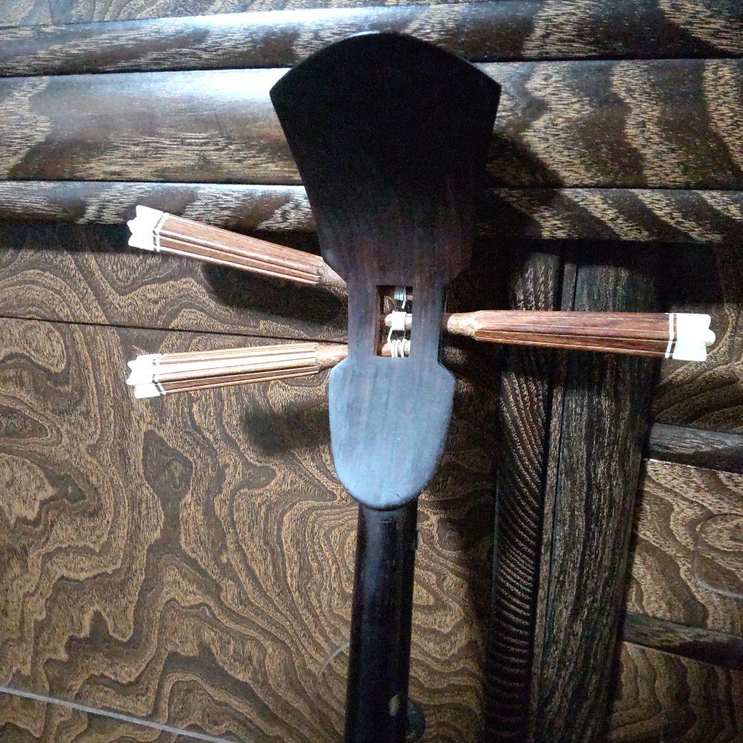 沖縄　三線　真壁型　本蛇皮強化張り　琉球　和楽器