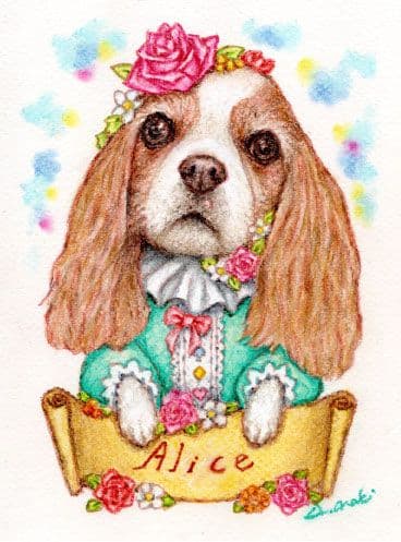 【ペット画ミニサイズ】オーダー制作　犬　猫　動物