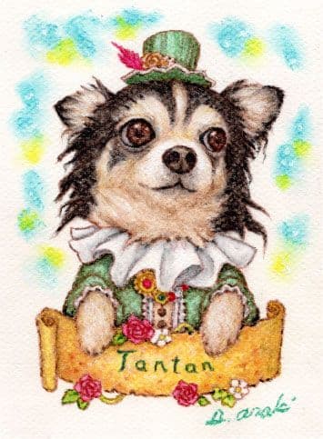 【ペット画ミニサイズ】オーダー制作　犬　猫　動物