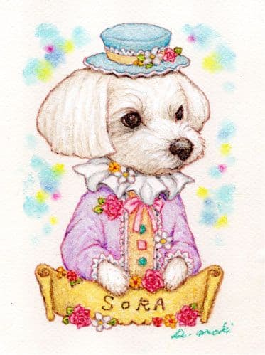 【ペット画ミニサイズ】オーダー制作　犬　猫　動物