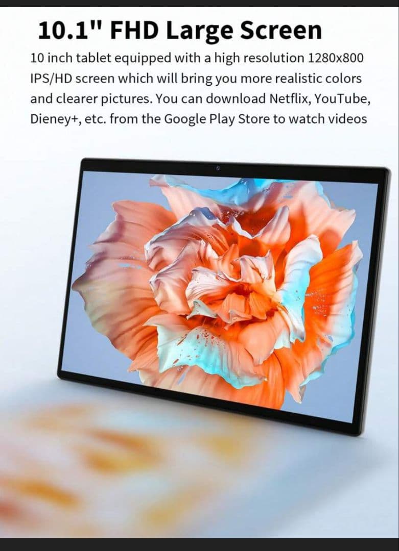 Relndoo Android 15 タブレット 10インチ 64GB