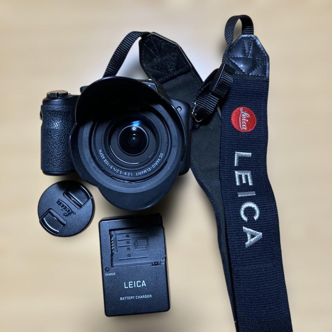Lライカ Leica V-LUX2 フード・ ベルト・皮ケース付き