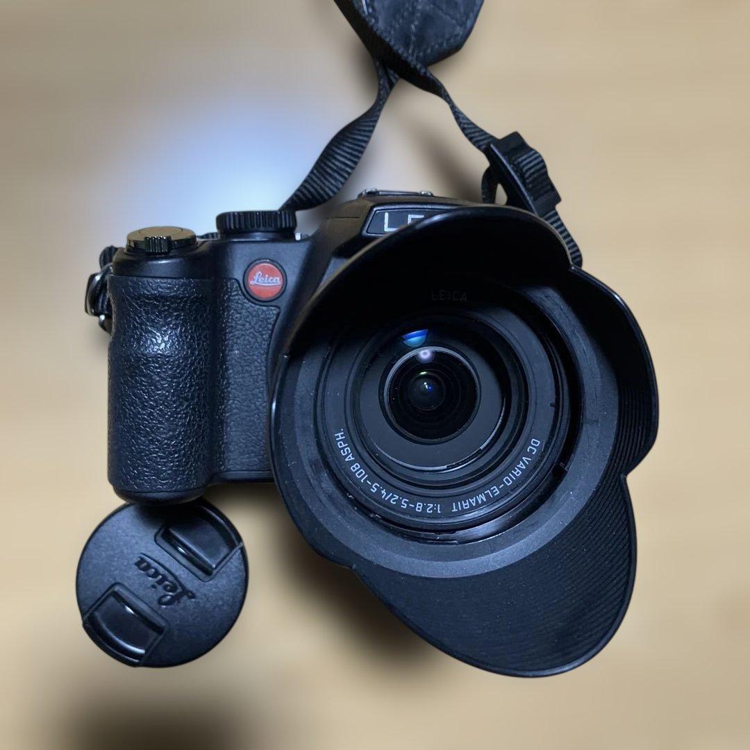 Lライカ Leica V-LUX2 フード・ ベルト・皮ケース付き