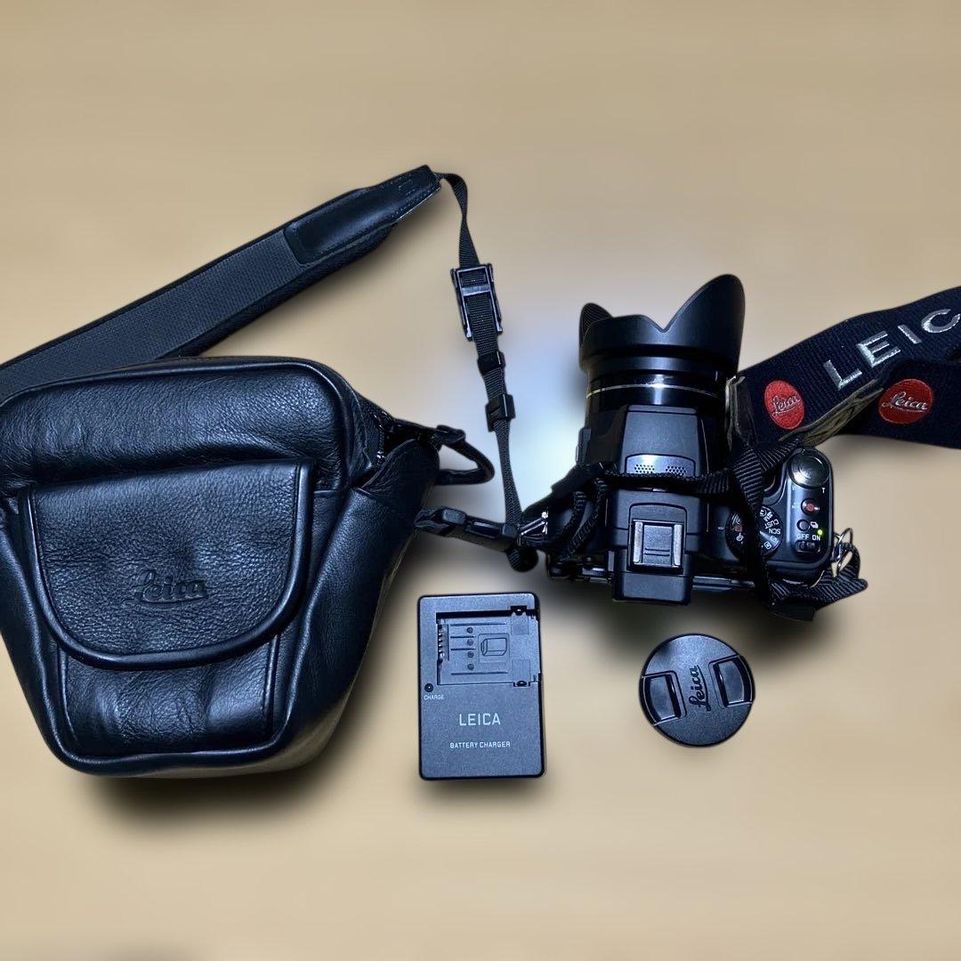 Lライカ Leica V-LUX2 フード・ ベルト・皮ケース付き
