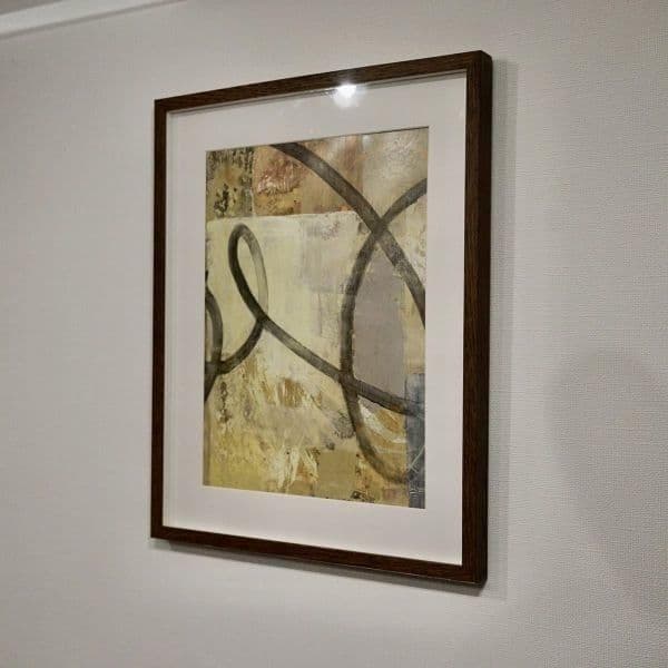 モダンアート 現代アート 北欧 抽象画 プリント 額縁付き 52×42cm