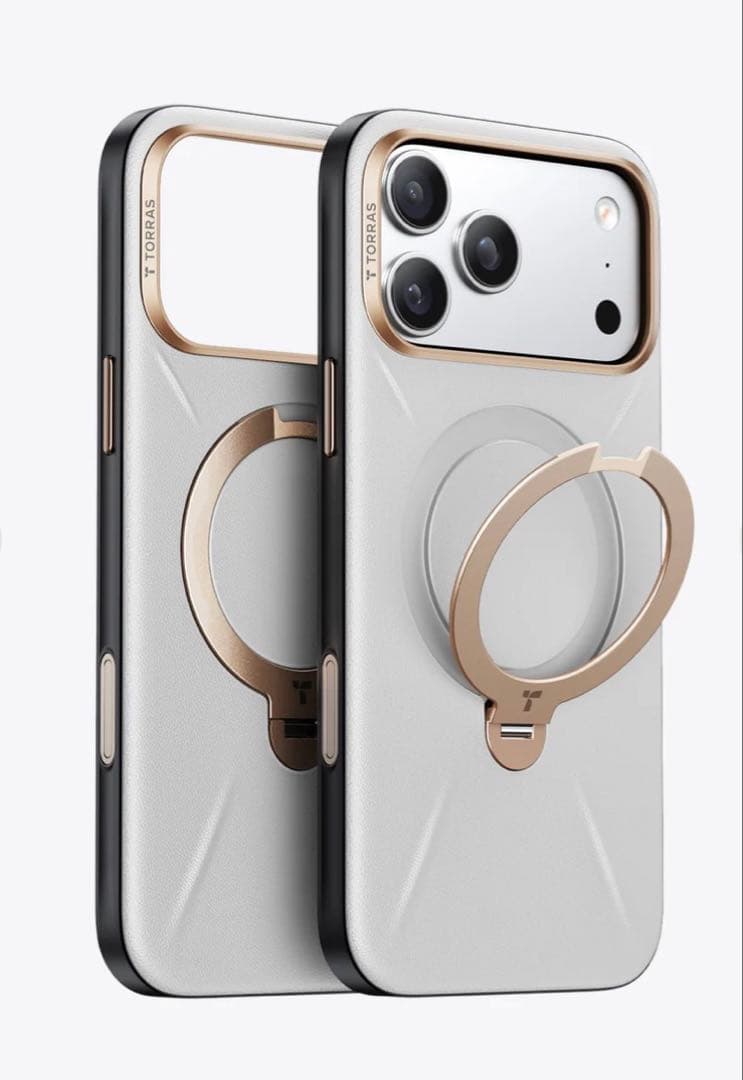 （きゃりー）【iPhone17ProMax】TORRAS グレー ケース