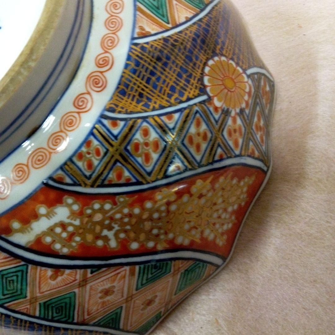 大聖寺伊万里　古美術　古道具　骨董品　捻金彩染錦文