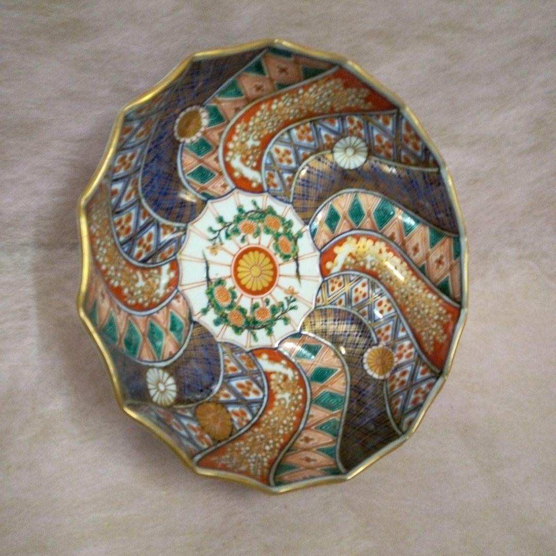 大聖寺伊万里　古美術　古道具　骨董品　捻金彩染錦文