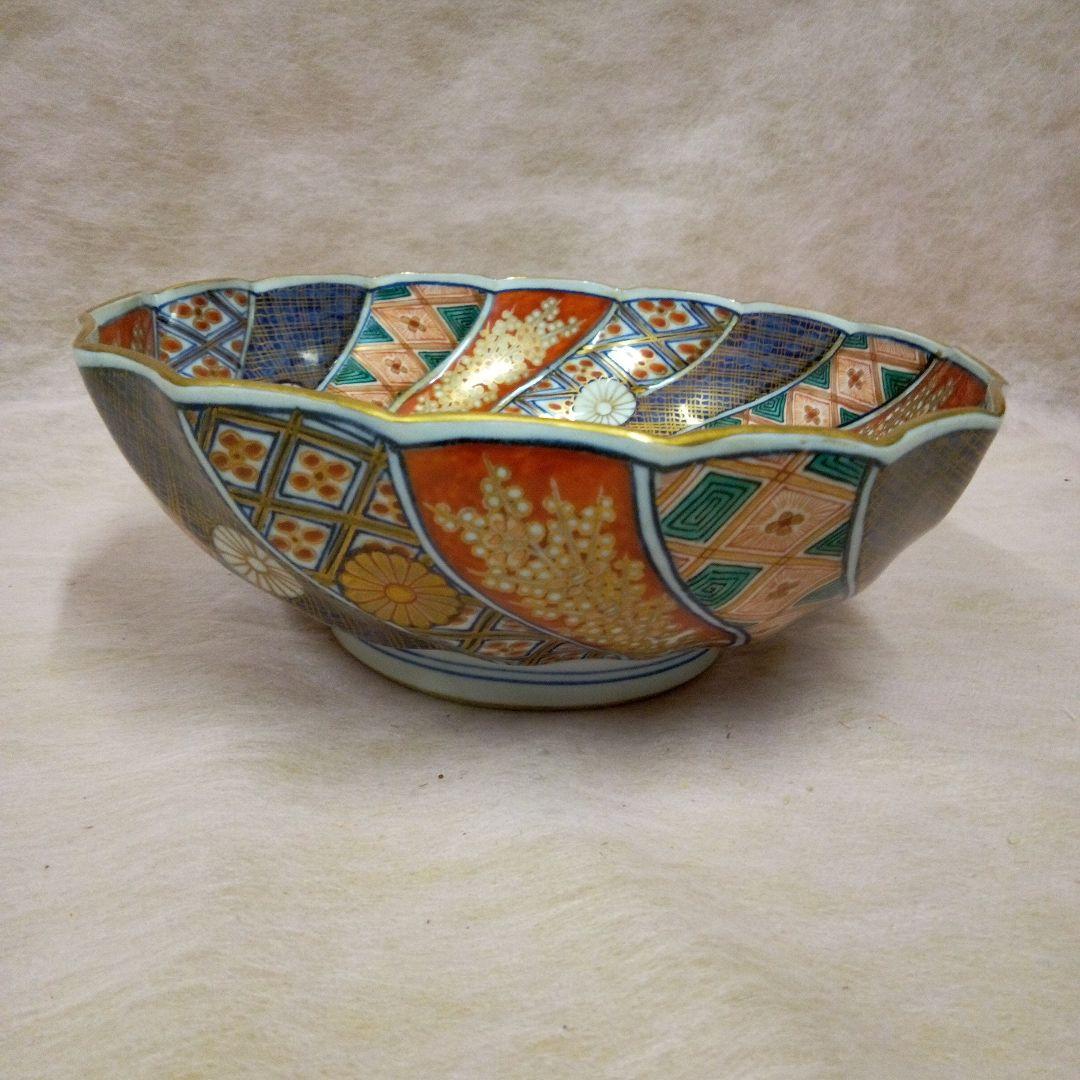 大聖寺伊万里　古美術　古道具　骨董品　捻金彩染錦文