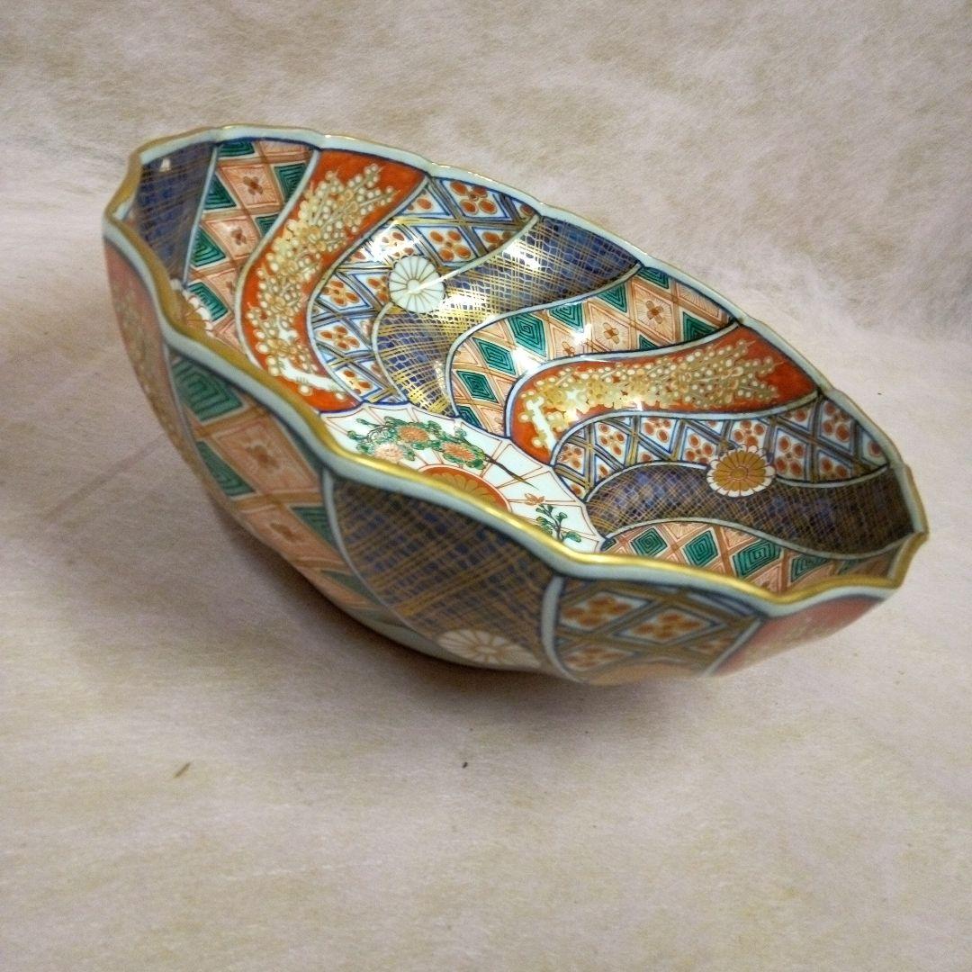 大聖寺伊万里　古美術　古道具　骨董品　捻金彩染錦文