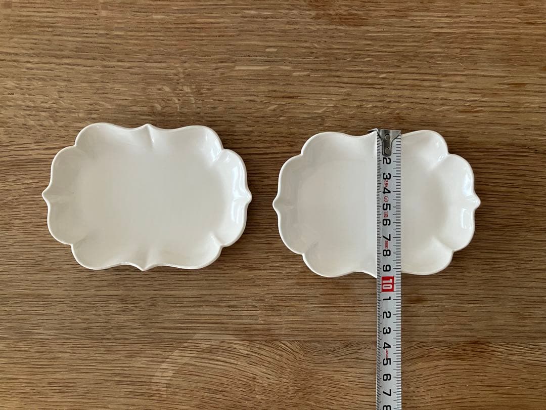 岡田直人さんの輪花プレート 2枚セット