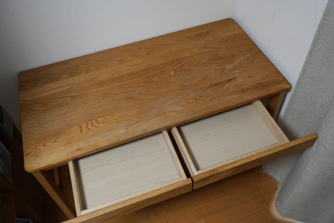 無印良品 木製デスク オーク材