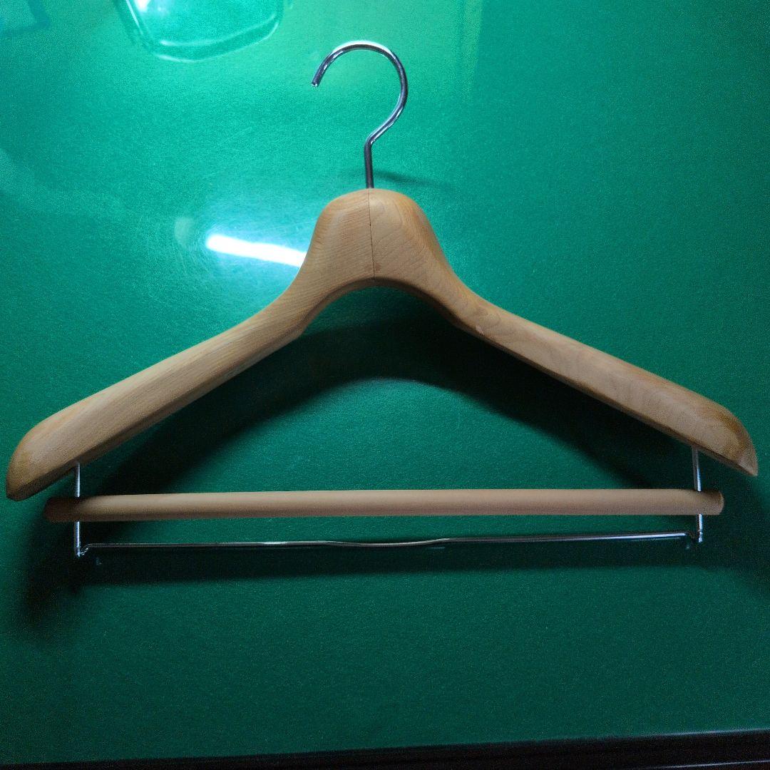 【厚55mm】日本工業 最高級木製ハンガー 42cm 型番1205 中田工芸