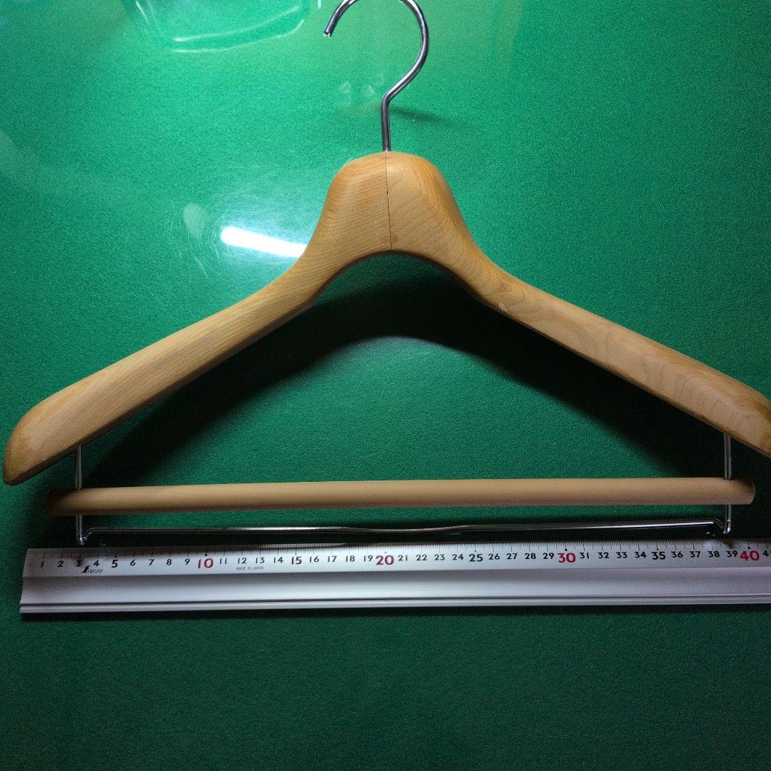 【厚55mm】日本工業 最高級木製ハンガー 42cm 型番1205 中田工芸