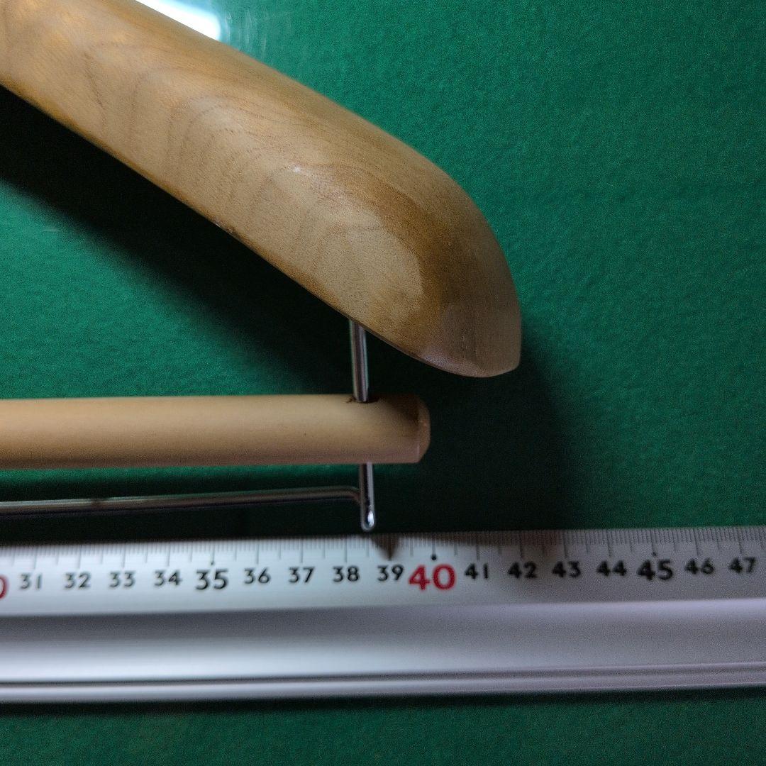 【厚55mm】日本工業 最高級木製ハンガー 42cm 型番1205 中田工芸
