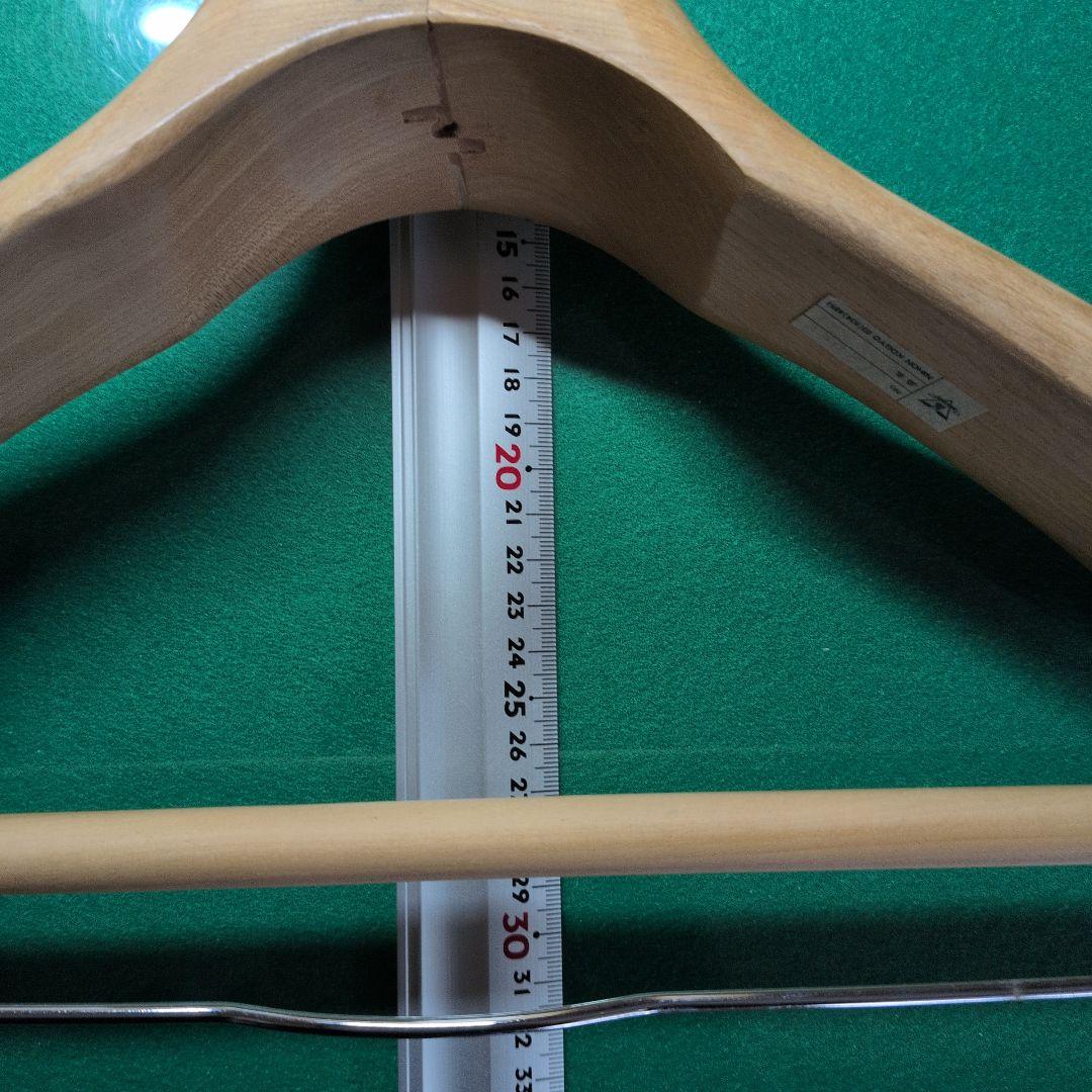 【厚55mm】日本工業 最高級木製ハンガー 42cm 型番1205 中田工芸