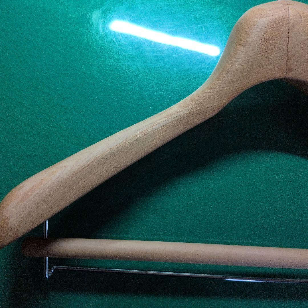 【厚55mm】日本工業 最高級木製ハンガー 42cm 型番1205 中田工芸