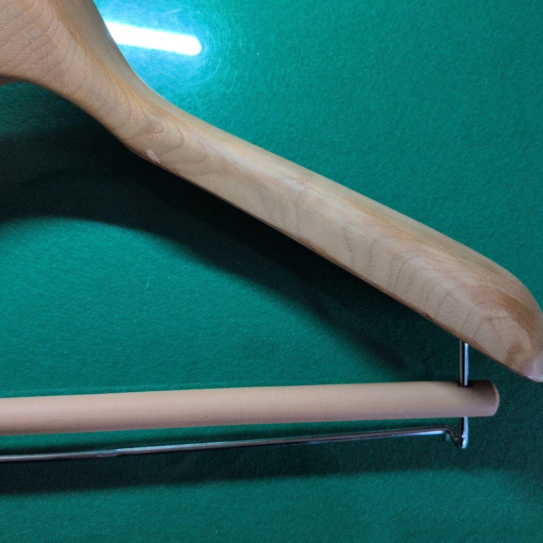 【厚55mm】日本工業 最高級木製ハンガー 42cm 型番1205 中田工芸