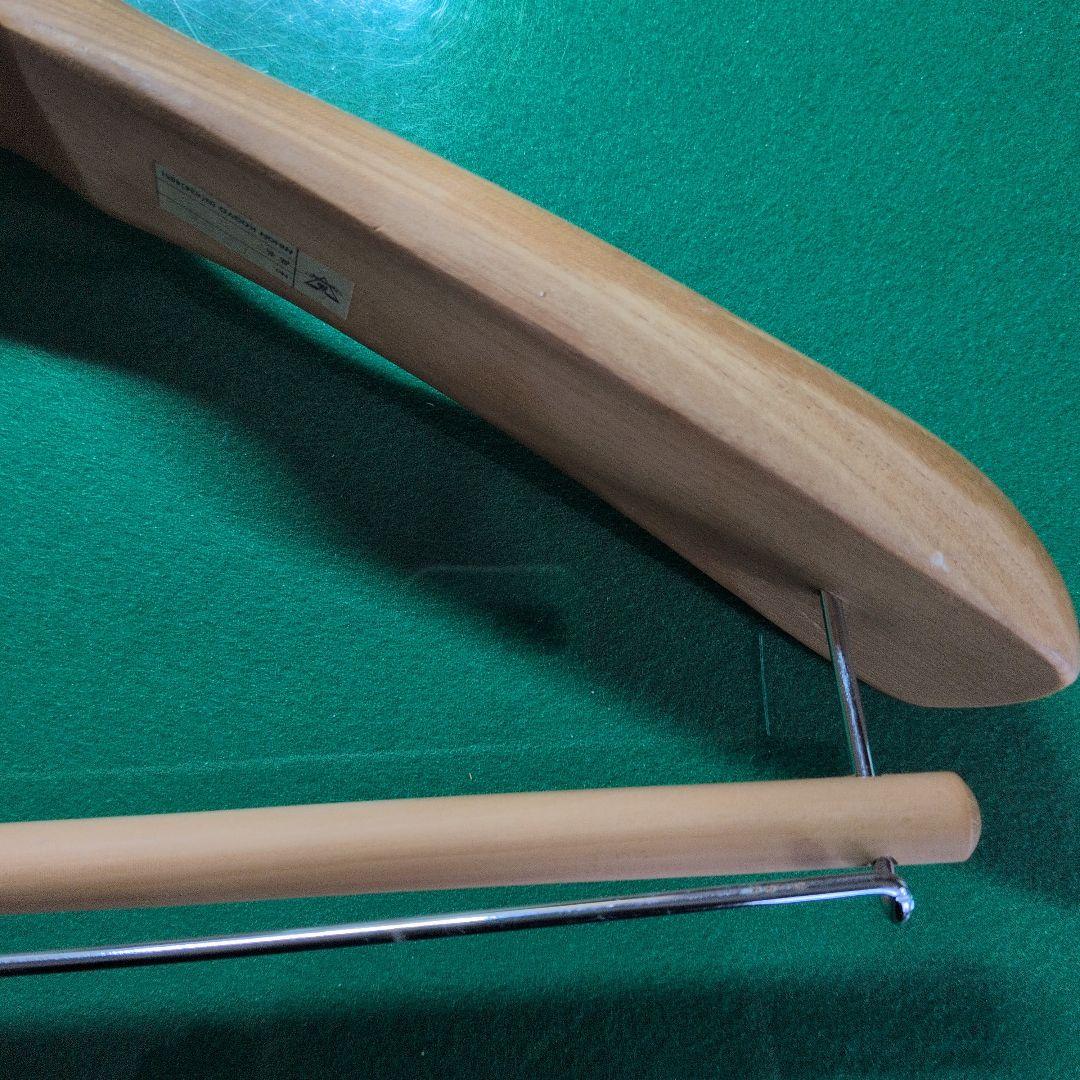 【厚55mm】日本工業 最高級木製ハンガー 42cm 型番1205 中田工芸